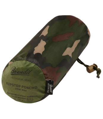 Poncho Ripstop Woodland - Brandit 