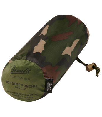 Poncho Ripstop Woodland - Brandit 