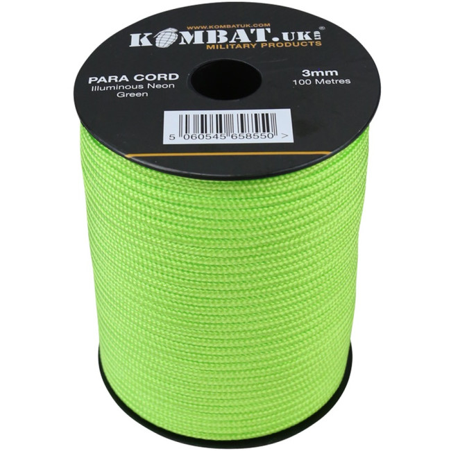 Paracord - 100m Reel - Neon Green Paracord - 100m Reel - Neon Green