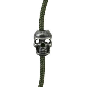 Kordelstopper Totenkopf - Silber - Kombat Tactical