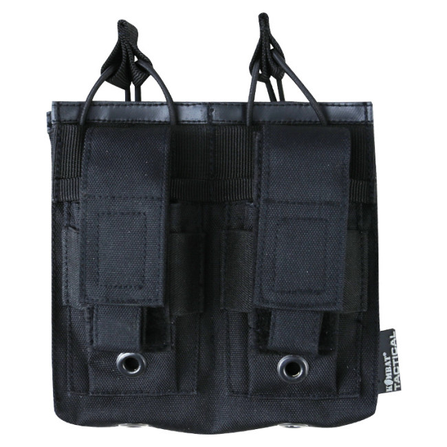 Dubbele magazijnhouder Alpha Mag - Zwart - Kombat Tactical
