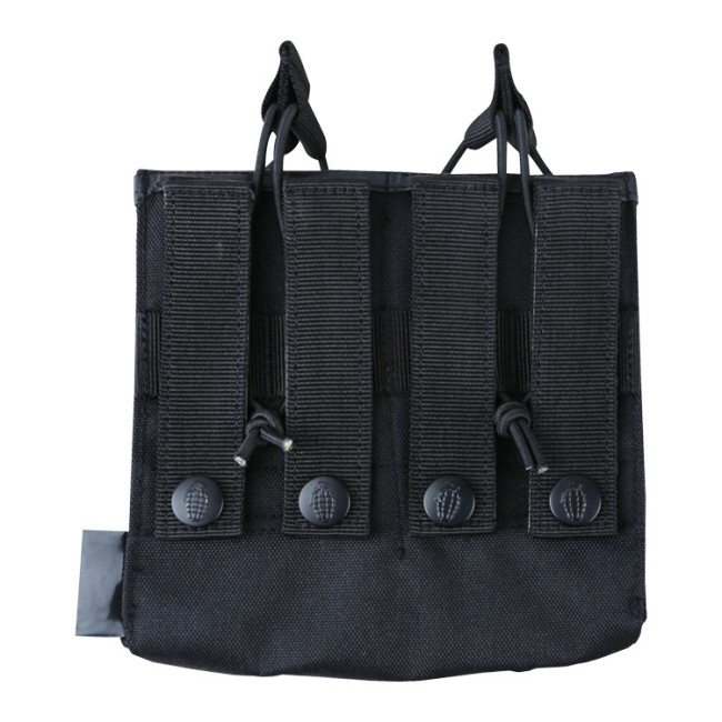 Dubbele magazijnhouder Alpha Mag - Zwart - Kombat Tactical