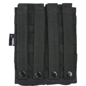 Doppelter Magazinhalter für Langwaffe und Handfeuerwaffe - Schwarz - Kombat Tactical