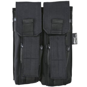 Porte chargeur double arme longue et arme de poing - Noir - Kombat Tactical