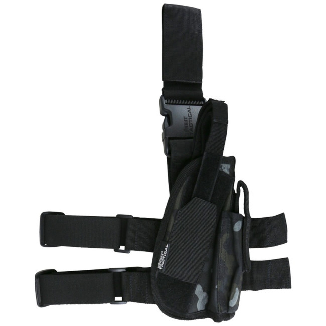 Holster de cuisse gaucher - BTP Noir - Kombat Tactical