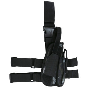 Holster de cuisse gaucher - BTP Noir - Kombat Tactical