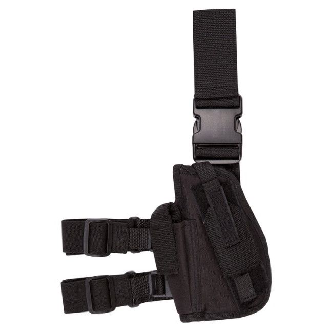 Holster de cuisse gaucher - Noir - Kombat Tactical