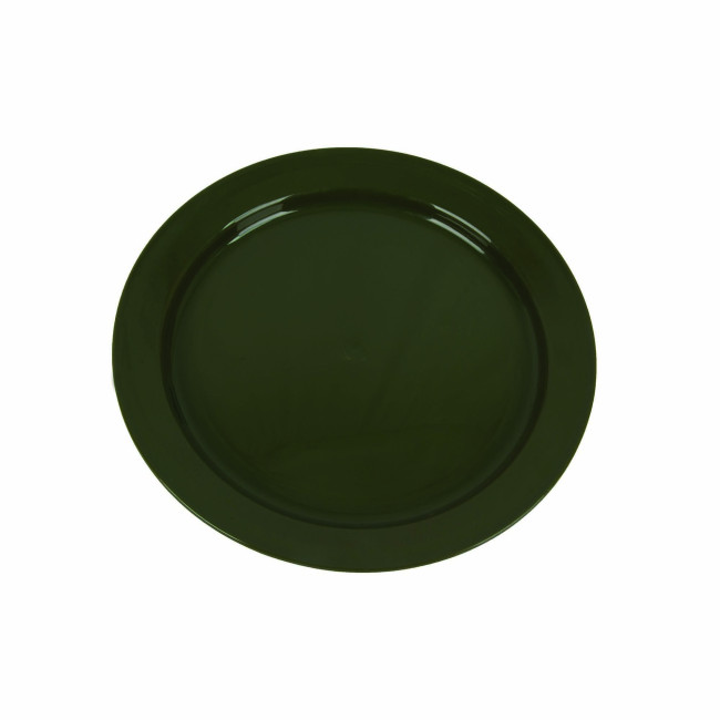 Assiette plate 24 cm en polypropylène Verte - Highlander