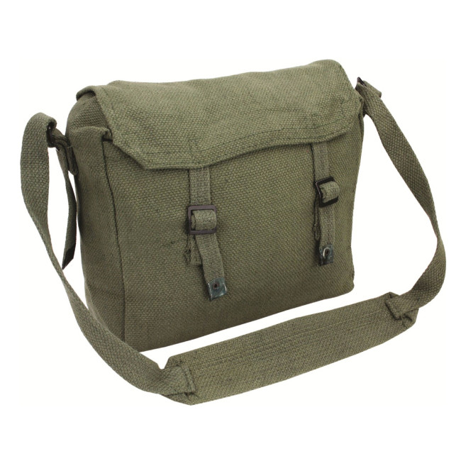 Militaire canvas musette Olijfgroen - Highlander