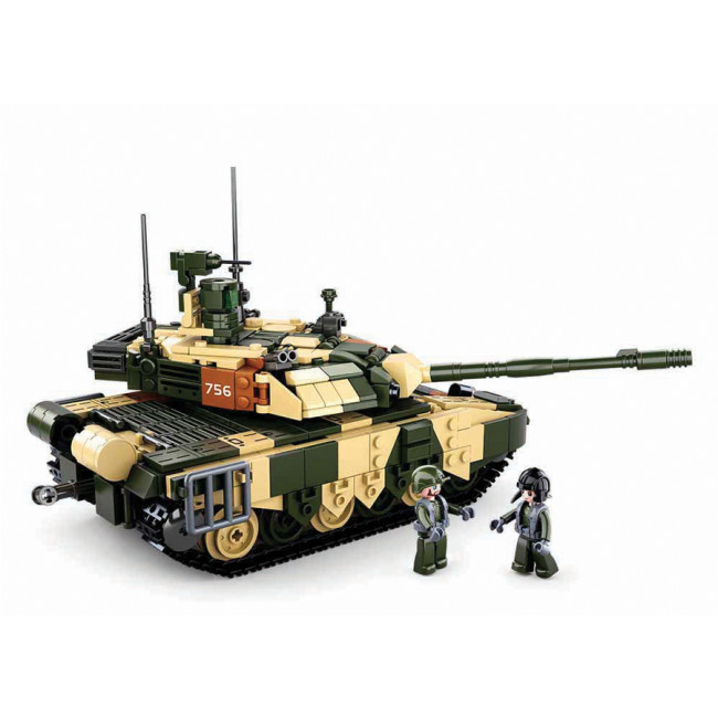 Duży Czołg Bojowy Militarny Tank M38-B0756 - Sluban