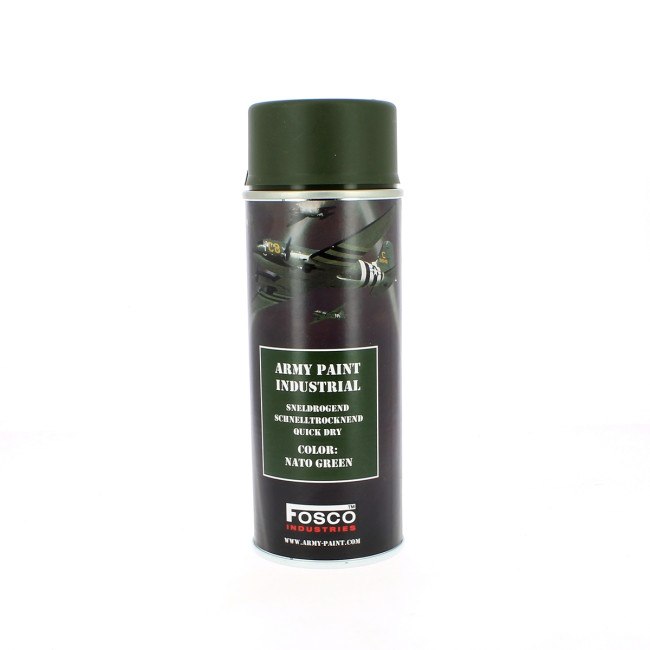Farba w sprayu wojskowa Nato Green 400 ml - Fosco Industries