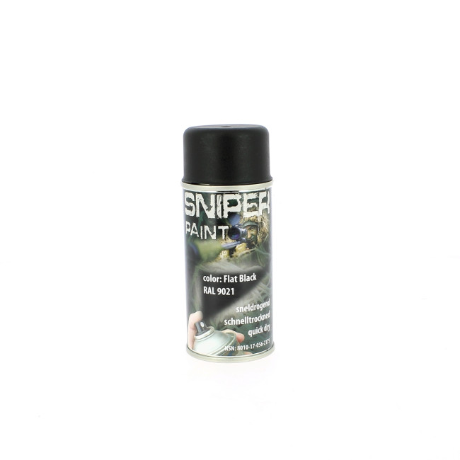 Militaire verfspray Zwart 150 ml - Fosco Industries