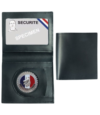 Porte carte cuir format CB + Médaille Maitre Chien - Patrol