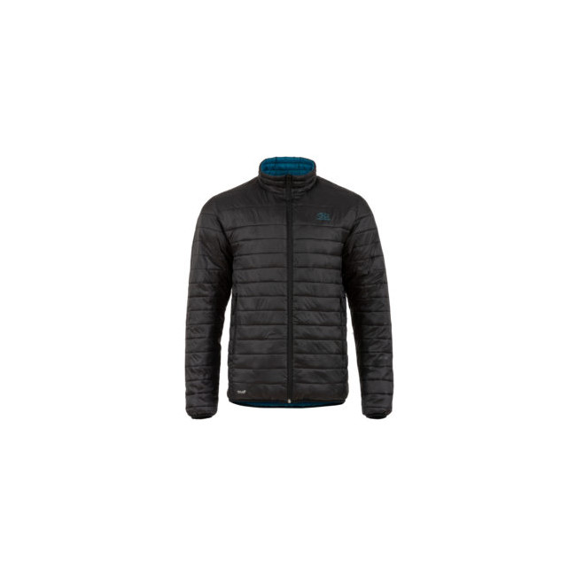 Veste Coll réversible - noir et bleu pétrol  