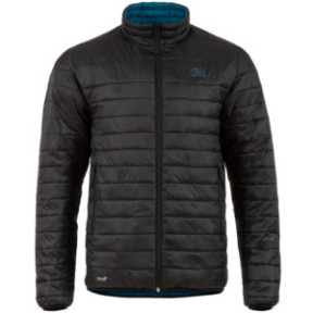 Coll omkeerbare jas - zwart en petrolblauw - Highlander