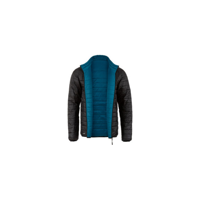 Veste Coll réversible - noir et bleu pétrole - Highlander