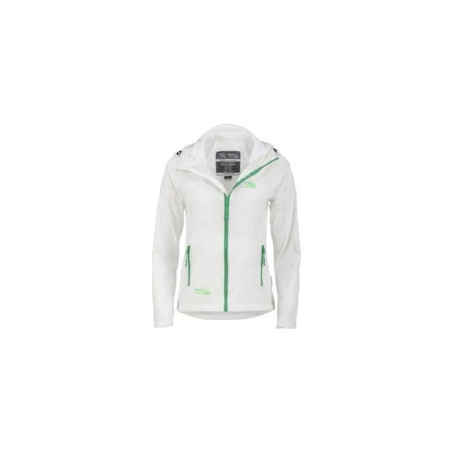 Kurtka Stow & Go Waterproof Damska - Biała/Zielona - Highlander