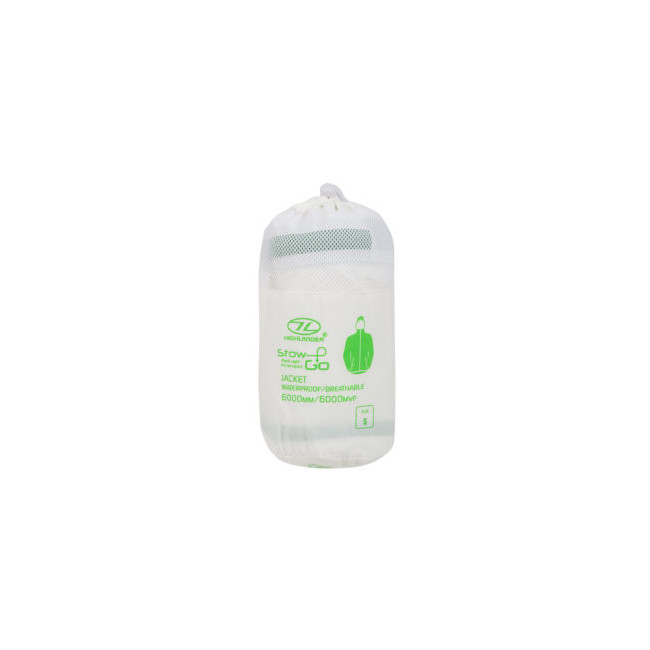 Kurtka Stow & Go Waterproof Damska - Biała/Zielona - Highlander