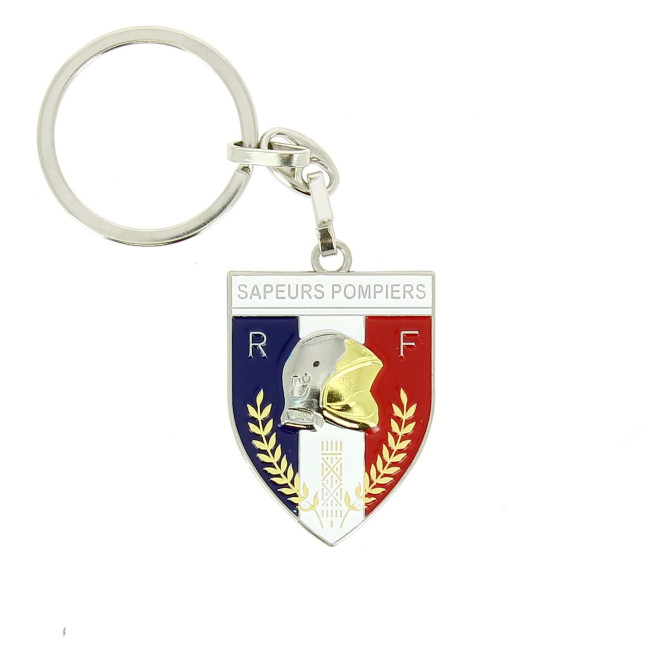 Metalen Sleutelhanger Brandweer Embleem - Patrol Equipements