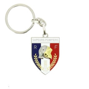 Metalen Sleutelhanger Brandweer Embleem - Patrol Equipements