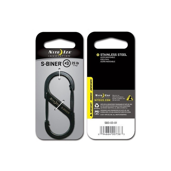 Mousqueton S-Biner Nite Ize - Taille 3