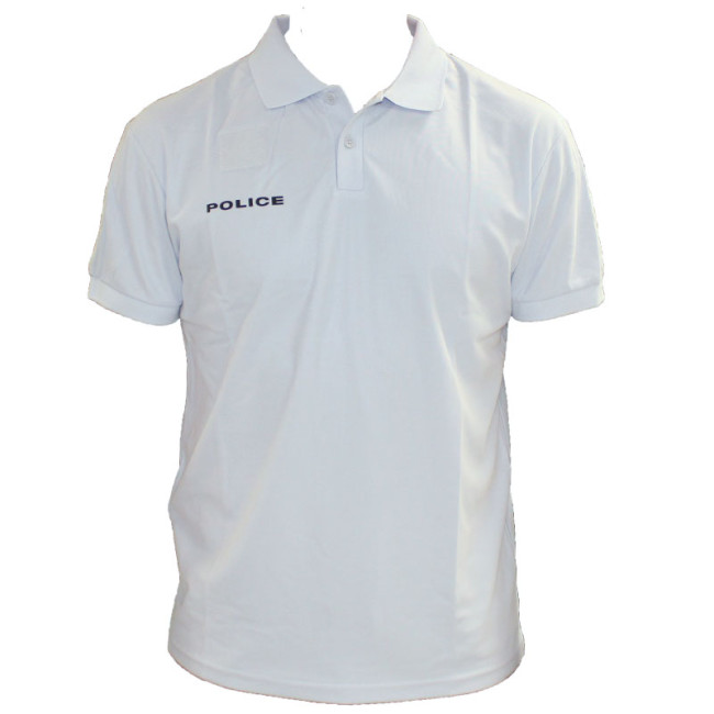 Polizei-Poloshirt Cooldry aus Piqué-Gewebe Grau - Patrol