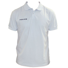 Polo Police Cooldry en maille piquée Bleu Glacier - Patrol