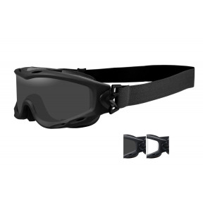 Masque de protection balistique Spear noir écrans fumé/incolore - Wiley X
