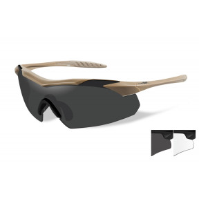 Okulary ochronne balistyczne Vapor tan szkła przyciemniane/bezbarwne - Wiley X