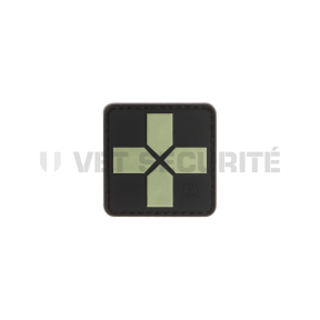 Red Cross Rubber Patch 40mm - Glow in the dark - JTG