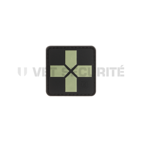 Red Cross Rubber Patch 40mm - Glow in the dark - JTG