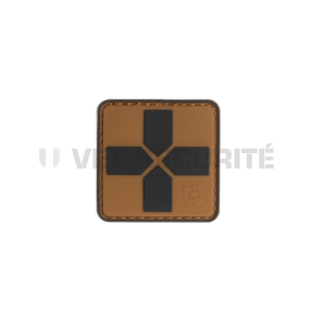 Red Cross Rubber Patch 40mm - Coyote - JTG