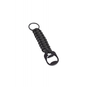 Porte-clés en paracorde noir avec décapsuleur - A10 Equipment