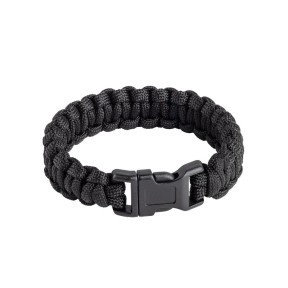 Paracord overlevingsarmband zwart - A10 Equipment