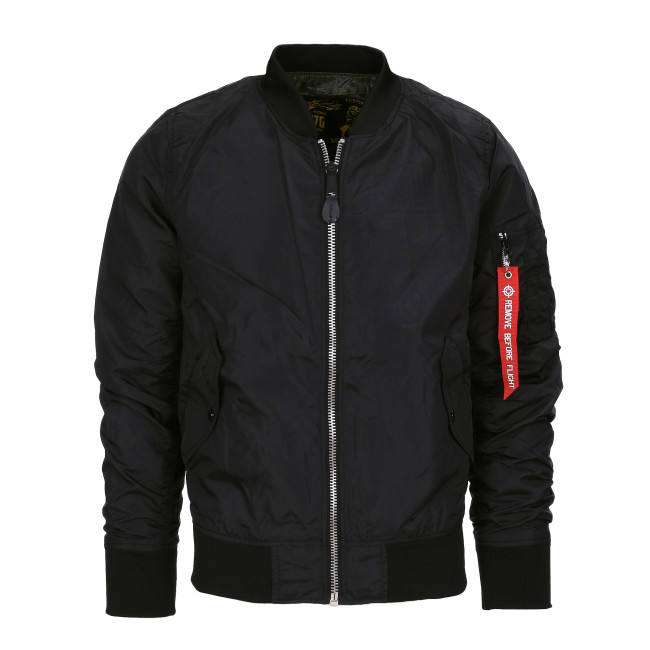 Letnia kurtka MA1 Bomber Czarna - Fostex Garments