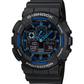 G-Shock Uhr GA-100 - Schwarz/Blau - Casio