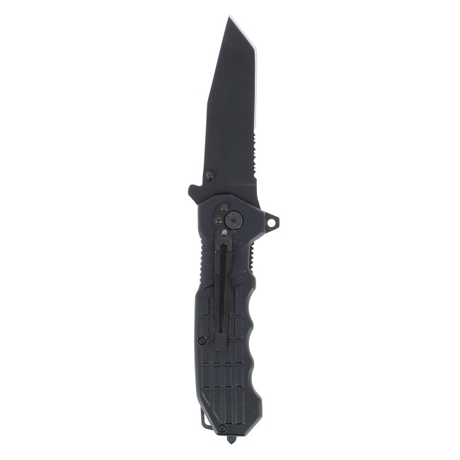 Couteau pliant Tanto Tactical Noir - Kombat Tactical
