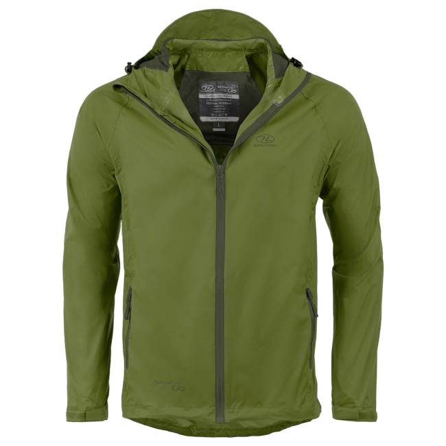 Veste imperméable Stow & Go verte - Highlander 