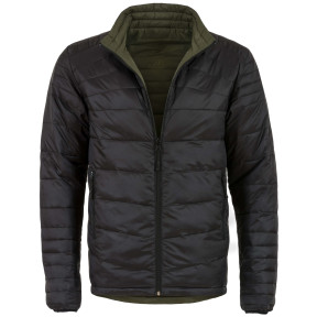 Omkeerbare Down jas zwart/groen - Highlander