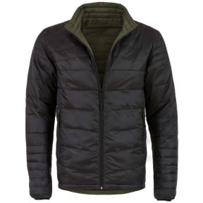 Omkeerbare Down jas zwart/groen - Highlander