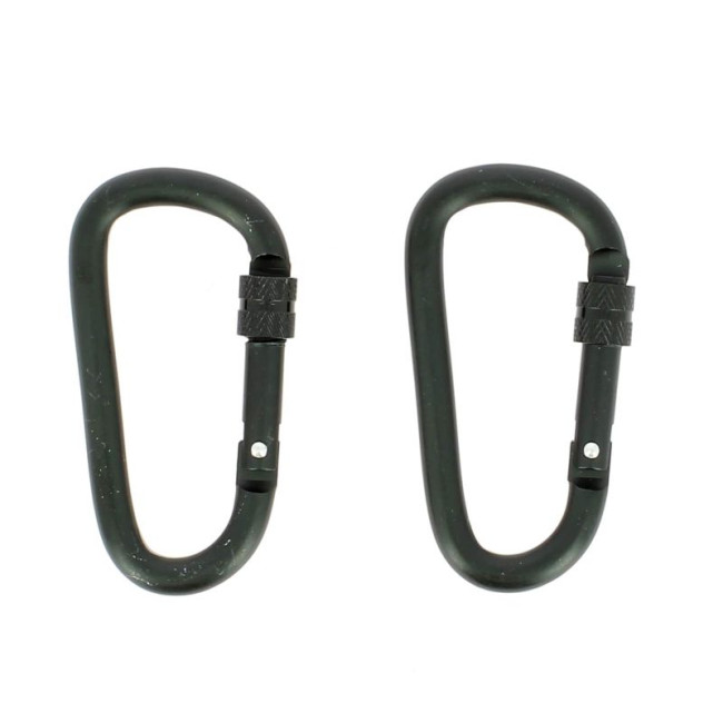 Set van 2 vergrendelingskarabiners 8 mm - Kombat Tactical