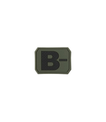 Patch groupe sanguin B- vert olive - Kombat Tactical