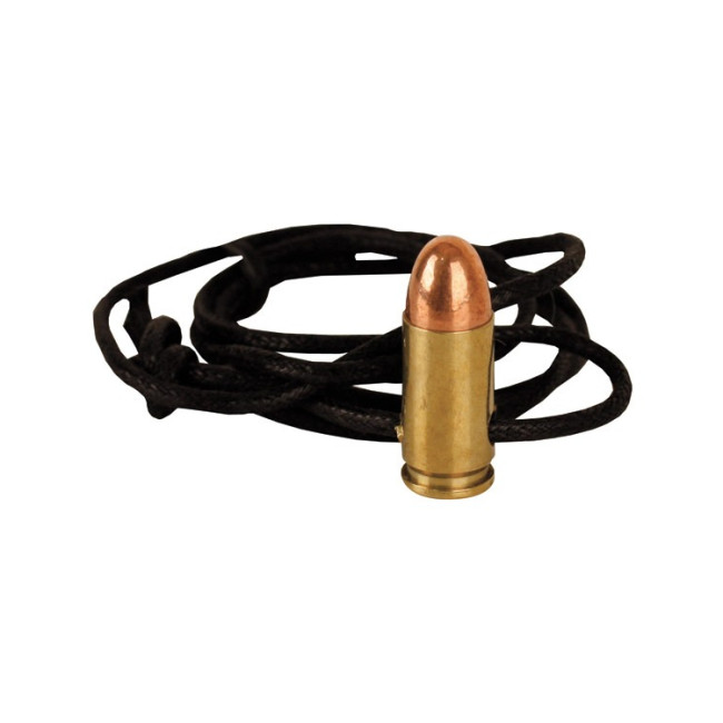 Collier en cuir avec balle 9 mm - Kombat Tactical Collier en cuir avec balle 9 mm - Kombat Tactical