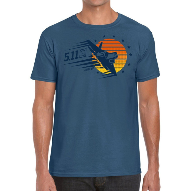 Koszulka SUNSET FIREPOWER Indigo Heather - 5.11 Tactical