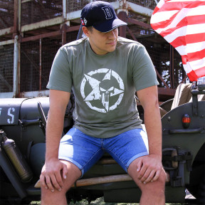 T-shirt Geallieerde Ster Punisher - Fostex Garments