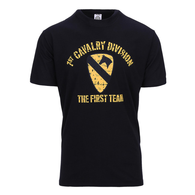 T-shirt 1st Cavalry Division Zwart - Fostex Garments