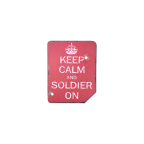 Plaque Keep Calm and Soldier On - Kombat Tactical