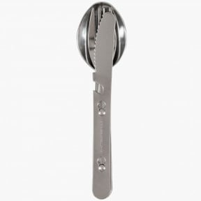 Clip kit mes vork lepel staal - Highlander