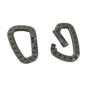 Lot de 2 mousquetons vert - City Guard