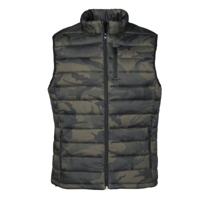 Gesteppte Weste Camo Trek grün - City Guard